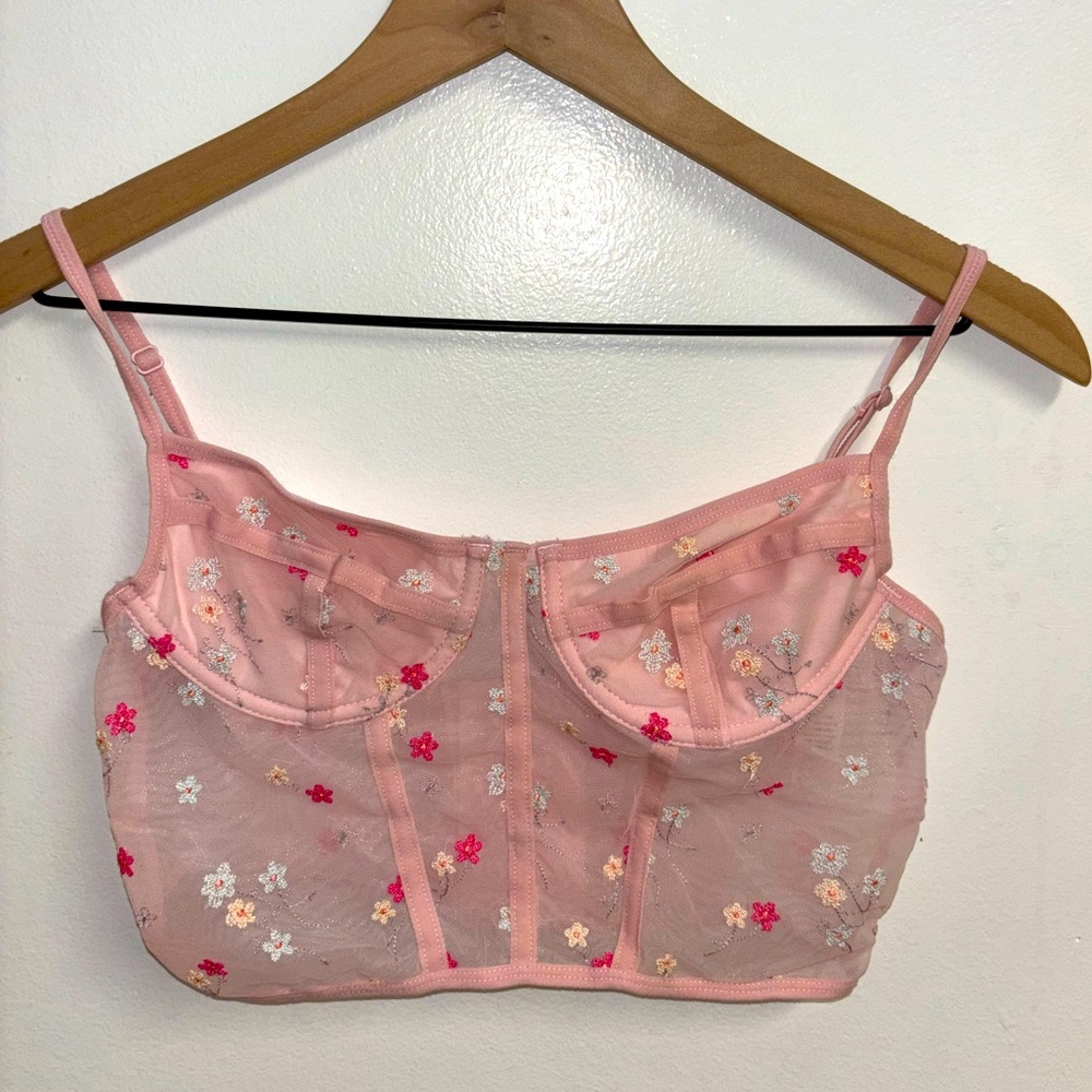 Adorable Floral Corset Top